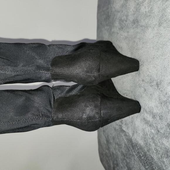 Charles By Charles David Pointed Toe Wedge Heeled Knee High Boots 8m - Picture 6 of 9